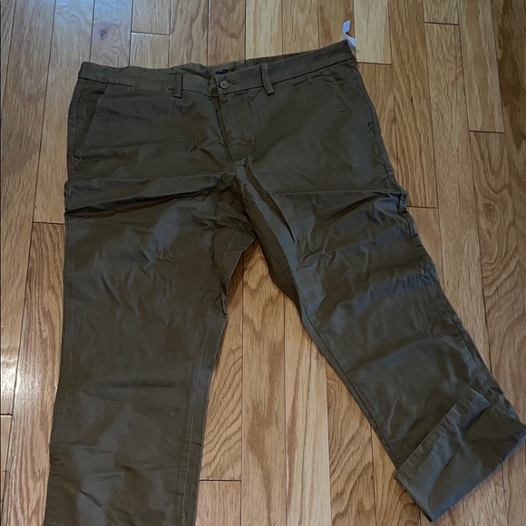 Men's Olive Pants - Picture 3 of 3